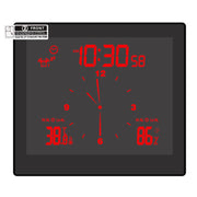 Smart Bathroom Clock SPA Temperature Humidity Meter IP65 Waterproof LCD Home Desktop Timer Analog Display Count Down Limit Alarm