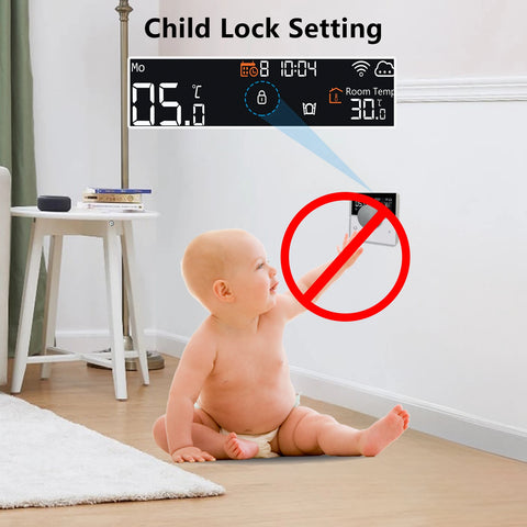 WiFi Smart Home Thermostat Weekly Program for Electric Floor Heating Water/Gas Boiler Temperature Remote Controller