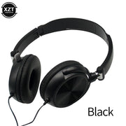 HD Sound Wired Headphones Over Ear Headsets Bass HiFi Sound Music Stereo Earphone Flexible Adjustable Headset For PC MP3 Phone