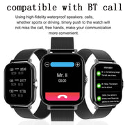 Smart Watch, Wireless Call/Dial, Multiple APP Reminders, Suitable for Men and Women, Sports Watch, Compatible with IPhone/Andrio