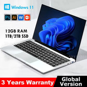 Laptop Computer 14.1" 12GB RAM 1TB 2TB SSD Windows 11 Notebook Office Learn Recreation Entertainment Portable Laptops