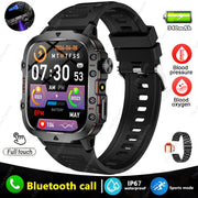 2025 New Military Smart Watch Men IP68 5ATM Outdoor Sports Fitness Tracker Health Monitoring 1.81Inch Bluetooth Calls Smartwatch
