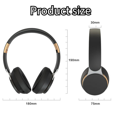 Wireless Headsets Foldable Bluetooth Earphones Noise Reduction Sports Headsets With HD Mic Gaming Headphones Bass Headsets