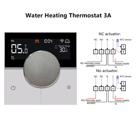 WiFi Smart Home Thermostat Weekly Program for Electric Floor Heating Water/Gas Boiler Temperature Remote Controller
