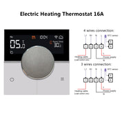 WiFi Smart Home Thermostat Weekly Program for Electric Floor Heating Water/Gas Boiler Temperature Remote Controller