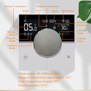 WiFi Smart Home Thermostat Weekly Program for Electric Floor Heating Water/Gas Boiler Temperature Remote Controller
