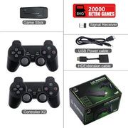 Video Game Console 2.4G Double Wireless Controller Game Stick 4K 20000 Games 64 32GB Retro Games for PS1/GBA Boy Christmas Gift