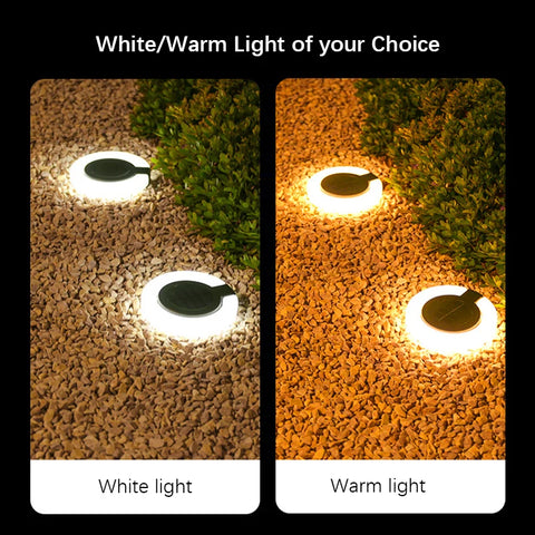 Smart Solar Light Control Auto On/Off, White/Warm Light, Energy Saving, Weatherproof for Home Garden Camping Backyard Decor