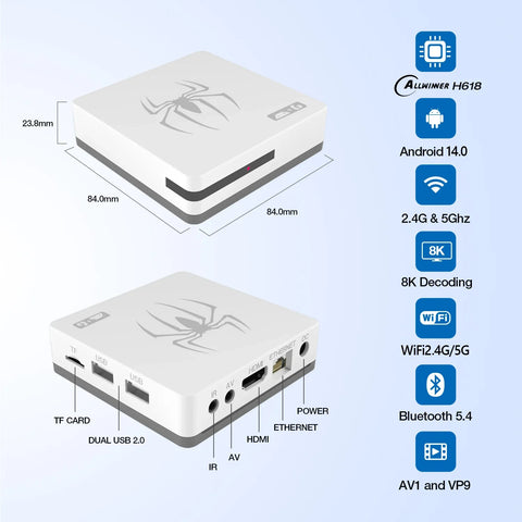 2025 G7 8K 3D video game Consoles 64GB 2.4G Wireless controller android 14 Retro classic game console 25000+ games