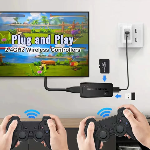 Video Game Console Built-in 20000 Games Wireless Controller TV Game Stick 4K HD Retro Mini Handheld Game Player