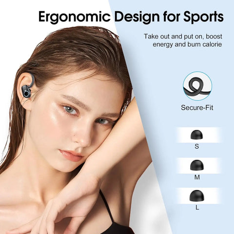 Wireless Earbuds, Bluetooth 5.3 Earbuds Stereo Bass, in-Ear Noise Cancelling Mic, Earphones IP7 Waterproof Sports, 40H Playback