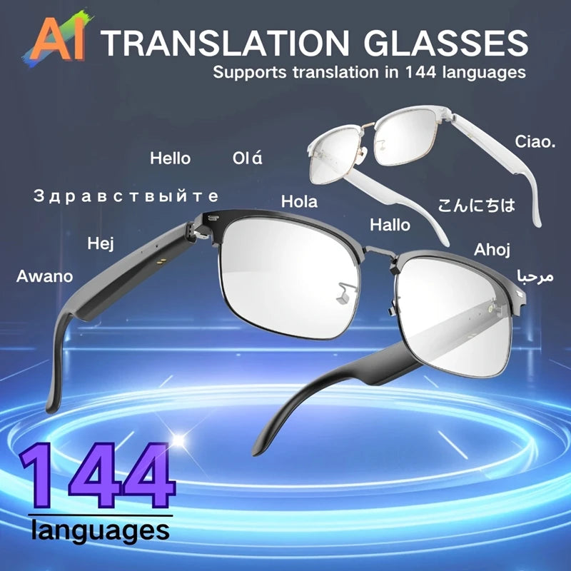 Xiaomi AI Translation Glasses Smart Glasses Music Bluetooth HD Calling Sunglasses 138 Languages Travel Business Making Friends